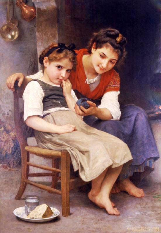 The Little Sulk by William Bouguereau