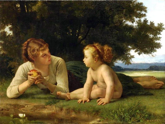 Tentation (Small Version) by William Bouguereau