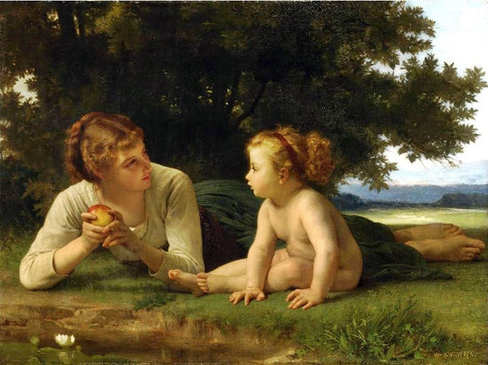 Tentation (Small Version) by William Bouguereau