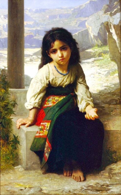 The Little Beggar by William Bouguereau