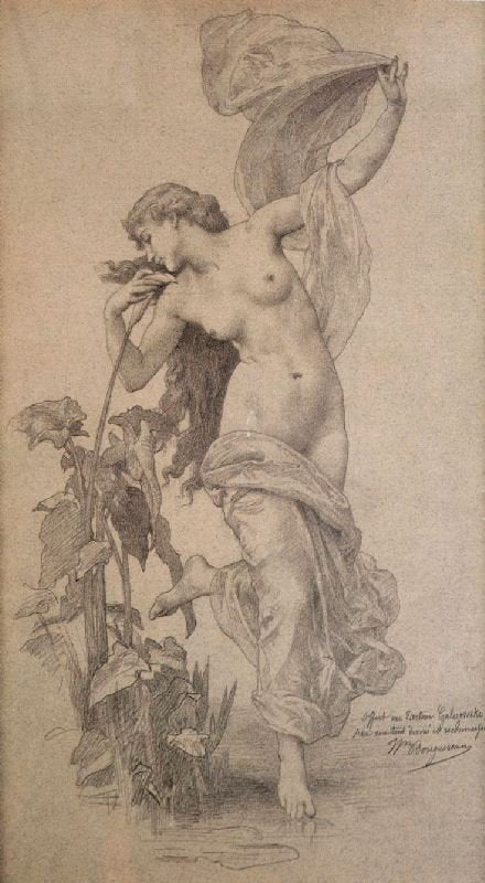 Times Of The Day 1 - Aurora by William Bouguereau