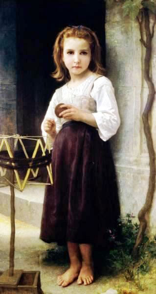 Child With A Ball Of Wool by William Bouguereau