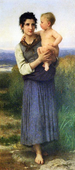 Going To The Bath by William Bouguereau