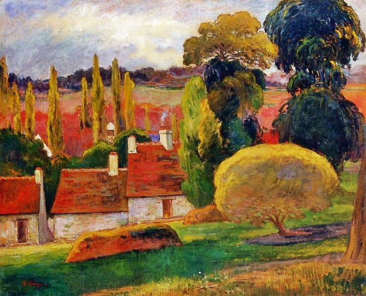 Farm In Brittany by Paul Gauguin