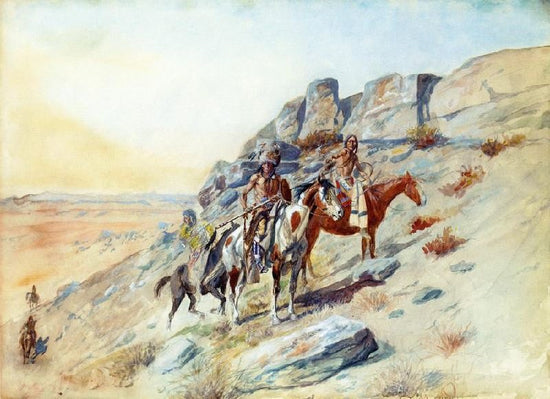 Sighting The Enemy by Charles Marion Russell