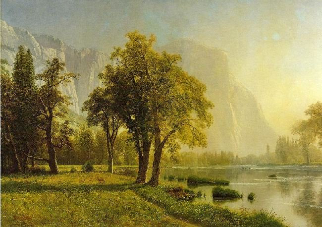 El Capitan, Yosemite Valley by Albert Bierstadt