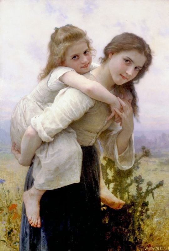Not Too Much To Carry by William Bouguereau
