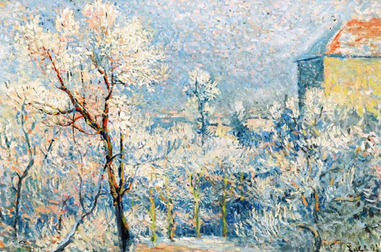 The Garden In The Snow, Rue Cortot by Maximilien Luce