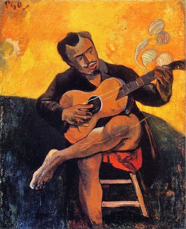 The Guitar Player by Paul Gauguin