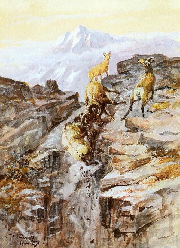 Big Horn Sheep by Charles Marion Russell