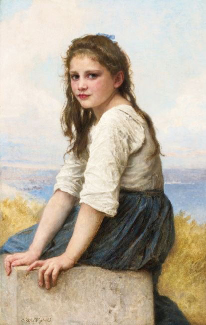 Beside The Seaside by William Bouguereau
