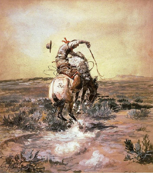 A Slick Rider by Charles Marion Russell