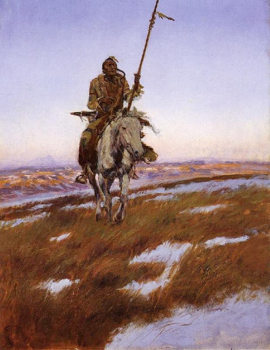 A Cree Indian by Charles Marion Russell