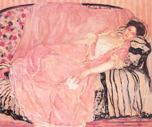 Portrait Of Madame Gely, On The Couch by Frederick Carl Frieseke