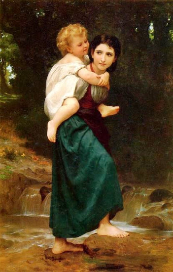 The Crossing Of The Ford by William Bouguereau
