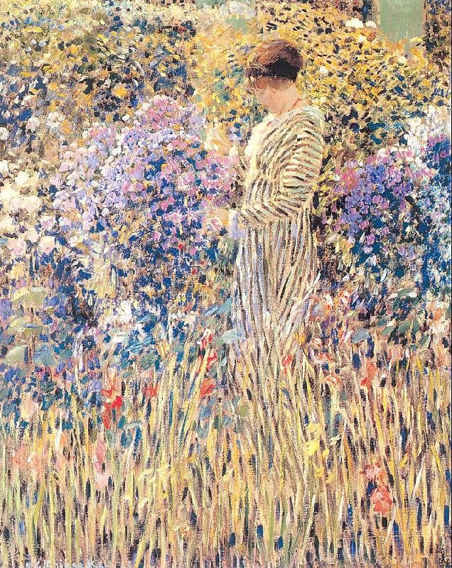 LADY IN A GARDEN