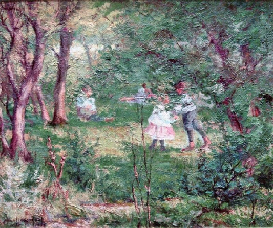 Spring, Children Playing by Julian Onderdonk