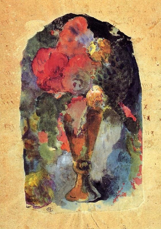 Vase Of Flowers, After Delacroix by Paul Gauguin