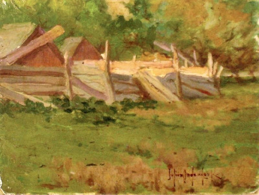Pig Pen In Mrs. Randall’S Yard, Southampton, L.I. by Julian Onderdonk