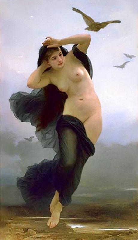 Times Of The Day 4, Night by William Bouguereau