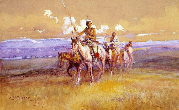 Indian Party by Charles Marion Russell