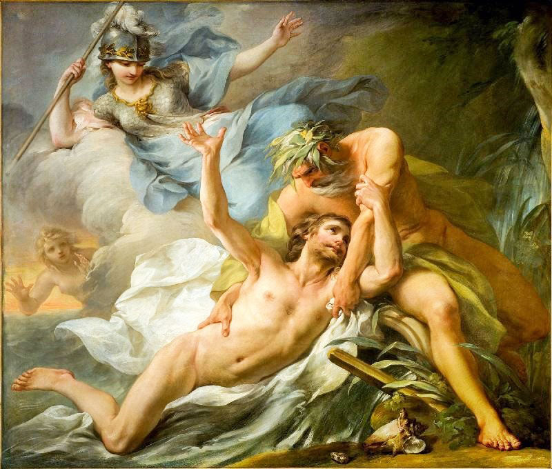 Odysseus Landing On The Island Of Calypso by Pierre Charles Trémolières