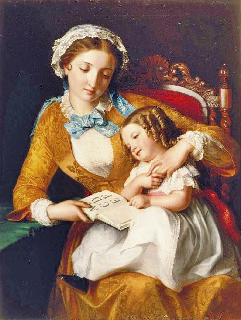 The First Lesson by Samuel Baruch Halle