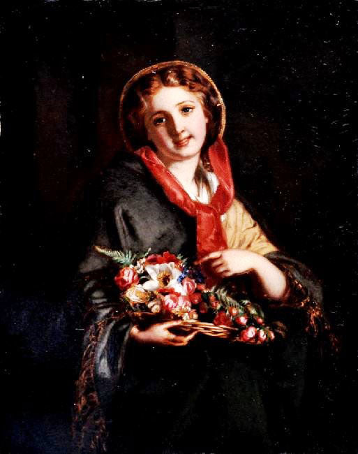 A London Flower Girl by Samuel Baruch Halle