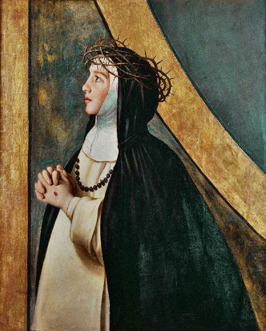 Santa Catalina De Siena (Saint Catherine Of Siena) by Juan Bautista Maíno