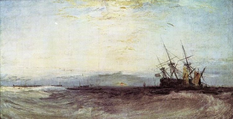 A Ship Aground, Yarmouth by Joseph Turner