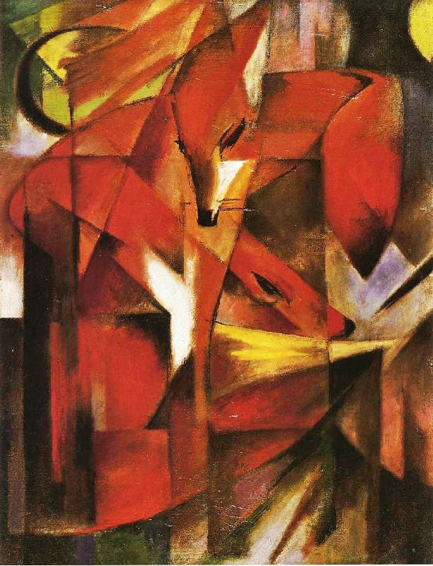 Foxes by Franz Marc