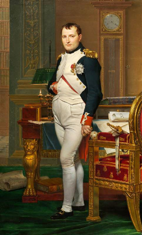 The Emperor Napoleon In His Study At The Tuileries, Washington Version by Jacques-Louis David