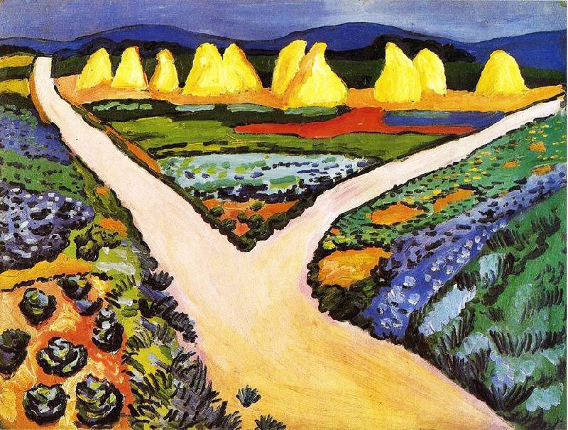 Vegetable Fields by August Macke