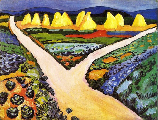 Vegetable Fields by August Macke