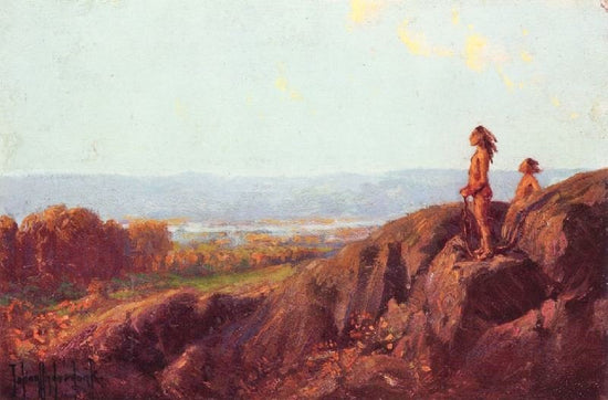 Landscape With Indian Scouts by Julian Onderdonk