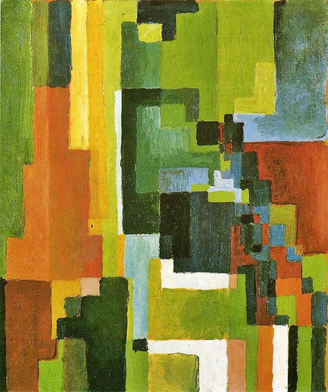 Colored Forms Ii by August Macke