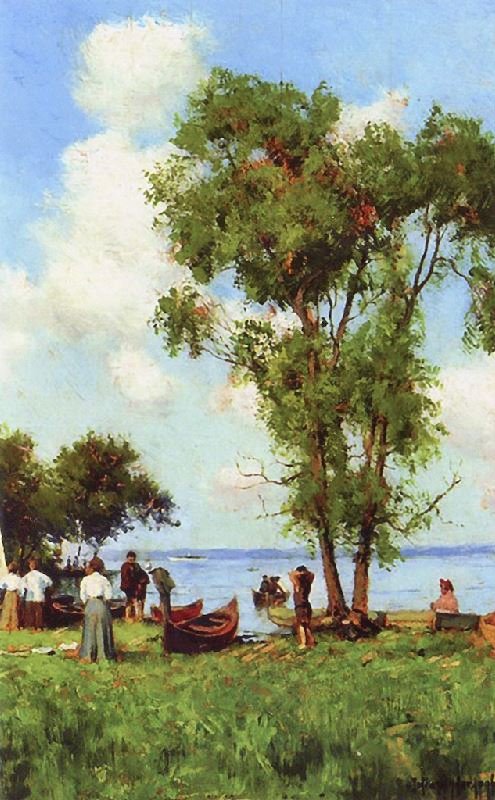 At Thousand Islands, St. Lawrence River by Julian Onderdonk