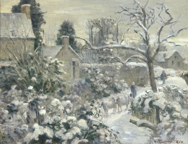 SNOWSCAPE WITH COWS AT MONTFOUCAULT