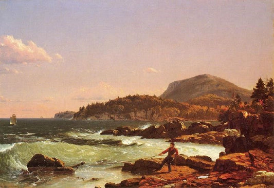 View Of Newport Mountain, Mount Desert by Frederic Edwin Church