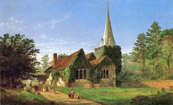 The Church At Stoke Poges by Jasper Francis Cropse