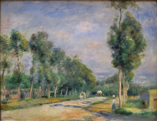 Route De Versailles À Louveciennes by Pierre Auguste Renoir