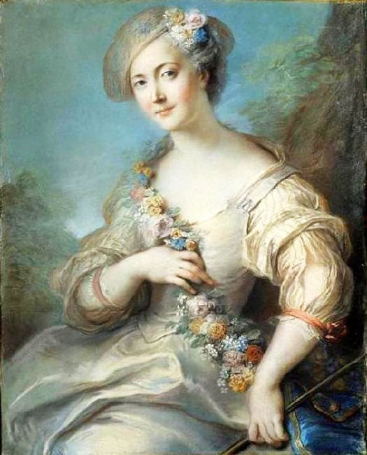 Portrait Of A Woman, Probably The Marquise De Bomron by Charles-Antoine Coypel IV