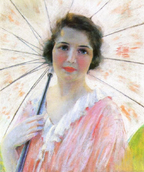 Lady With A Parasol by Robert Lewis Reid