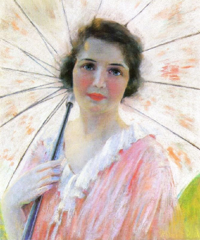 Lady With A Parasol by Robert Lewis Reid