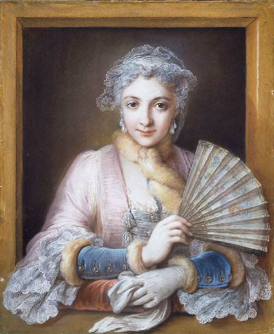 Portrait Of The Marquise Of Lamure by Charles-Antoine Coypel IV