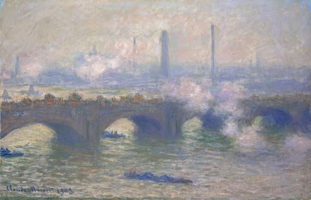 Waterloo Bridge, Gray Day by Claude Oscar Monet