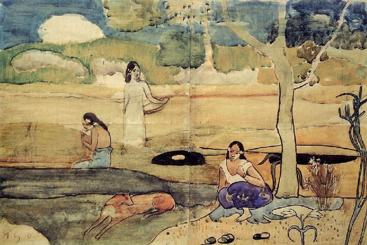 Tahitian Scene by Paul Gauguin