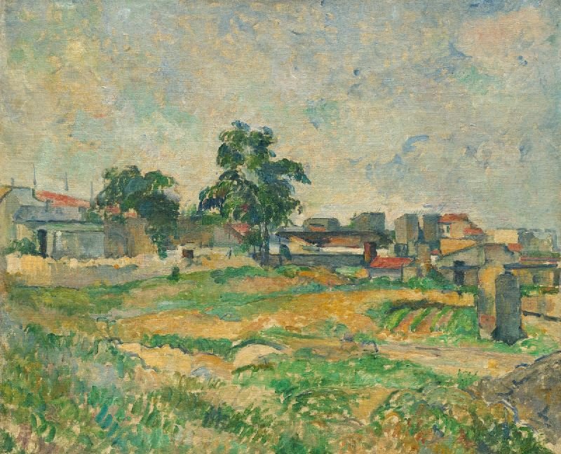Landscape Near Paris by Paul Cézanne