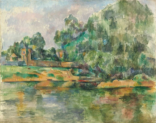 Riverbank by Paul Cézanne