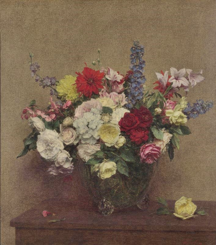 The Rosy Wealth Of June by Henri Fantin-Latour
